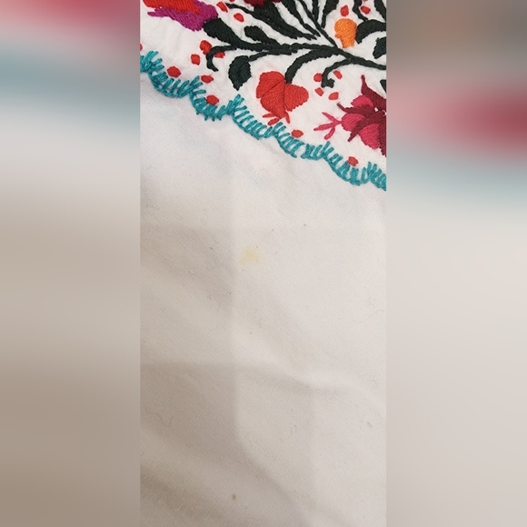 Vintage Oaxacan Embroidered Caftan Dress Size S - Picture 7 of 9